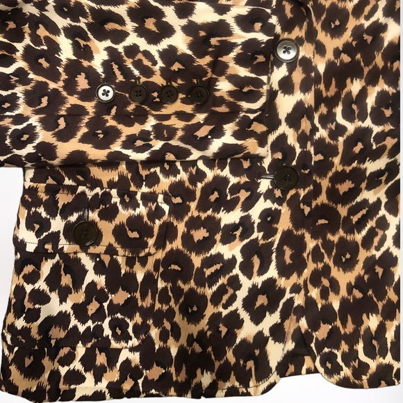 Vintage Harold's Classic 🐆 Leopard Print Jacket SZ 8 Blazer/Jacket - Picture 6 of 7